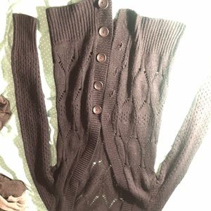Black crotchet cardigan
